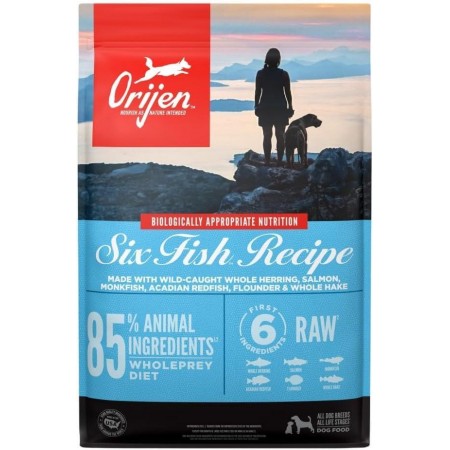 Orijen Six Fish 6 рыб корм для собак на основе рыбы 6 кг (18360)